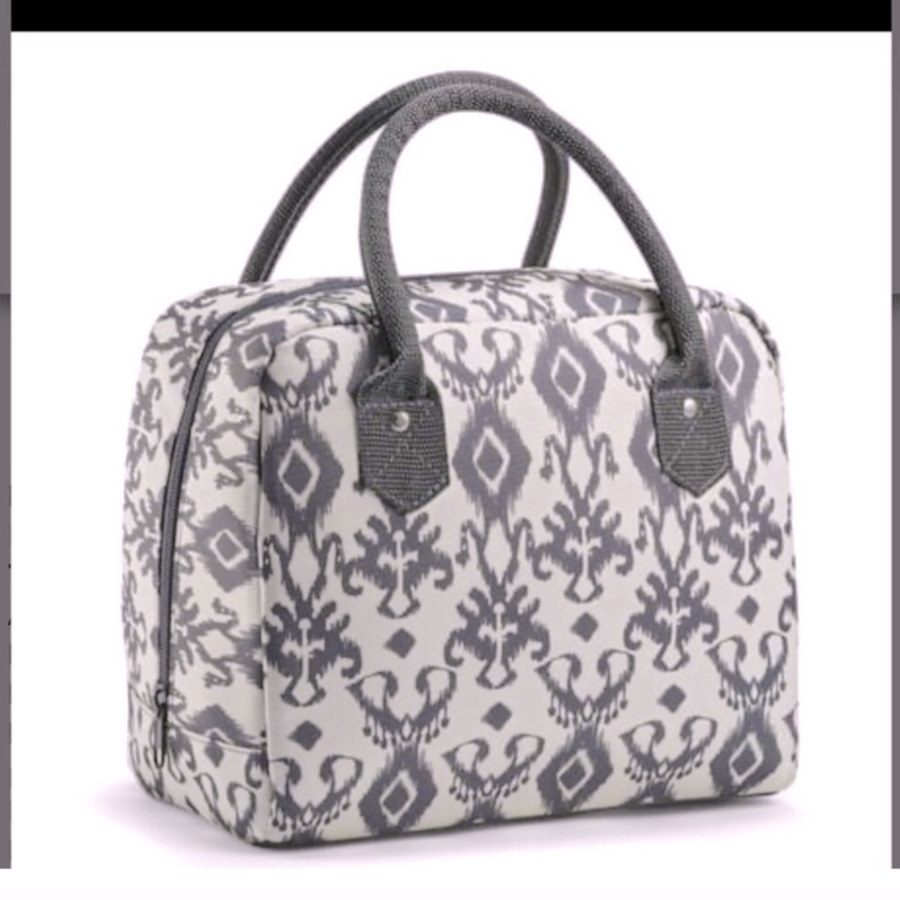 Fit&Fresh Bloomington charcoal lunch charcoal ikat tote